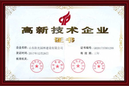高(gāo)新技(jì)術(shù)企業(yè)認證證書(shū)
